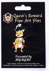 Quest's Reward Fine Art Pin - Sylvia Stormtail Fox Ranger